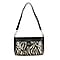 Triangle Patterened Crossbody Bag - Black
