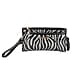 Leatherette Zebra Pattern Crossbody Bag - Zebra