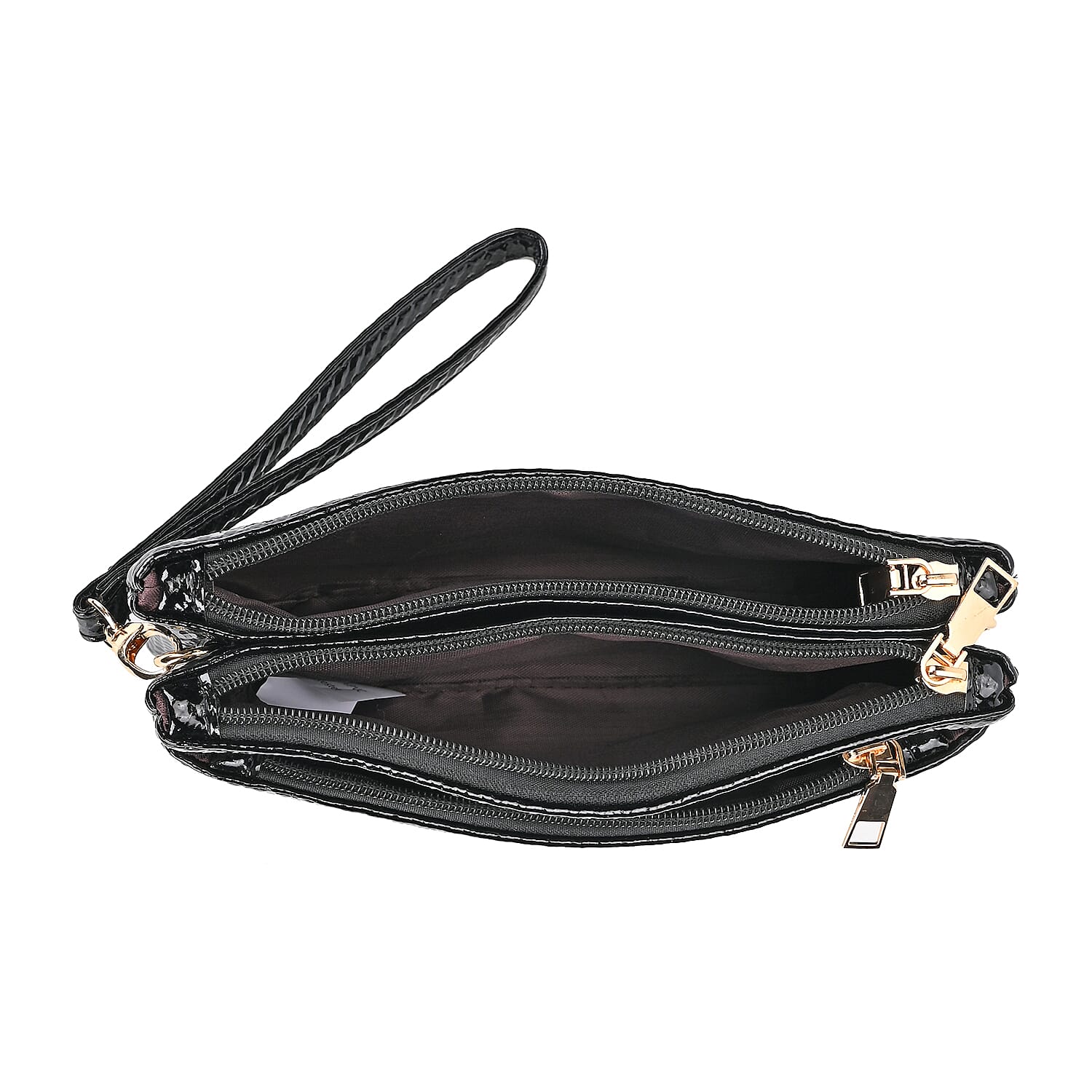 Leatherette Zebra Pattern Crossbody Bag - Zebra Leatherette Zebra Pattern Crossbody Bag - Zebra