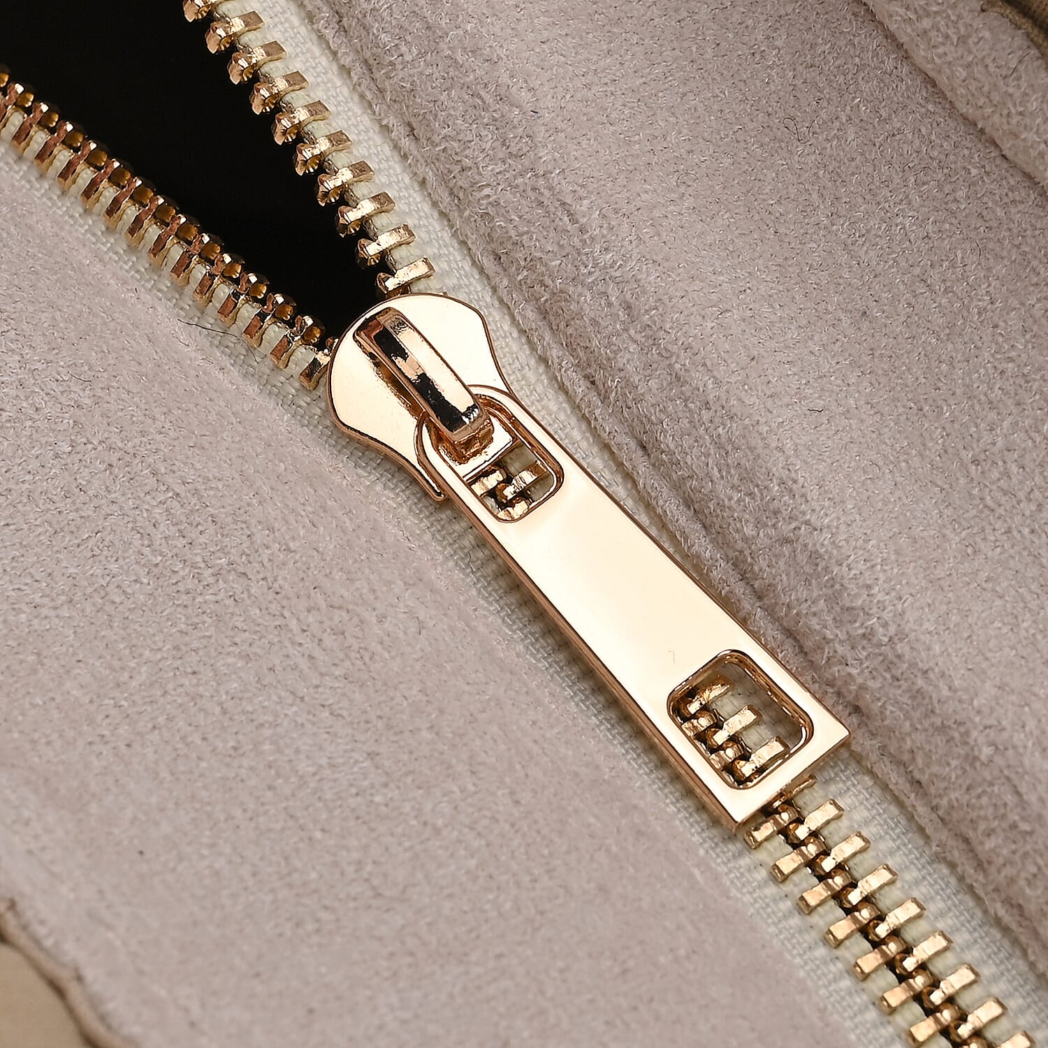 Winter Fashion Closeout - Faux Fur Plush Large Tote Bag - Beige