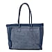 Winter Fashion Closeout - Faux Fur Plush LARGE Tote Bag - Blue