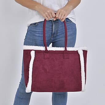 https://tjcuk.sirv.com/Products/78/4/7849654/Polyester-Patterned-Tote-Bag-Size-42x20x37-cm-Burgundy-Brown_7849654_2.jpg?w=342&h=342