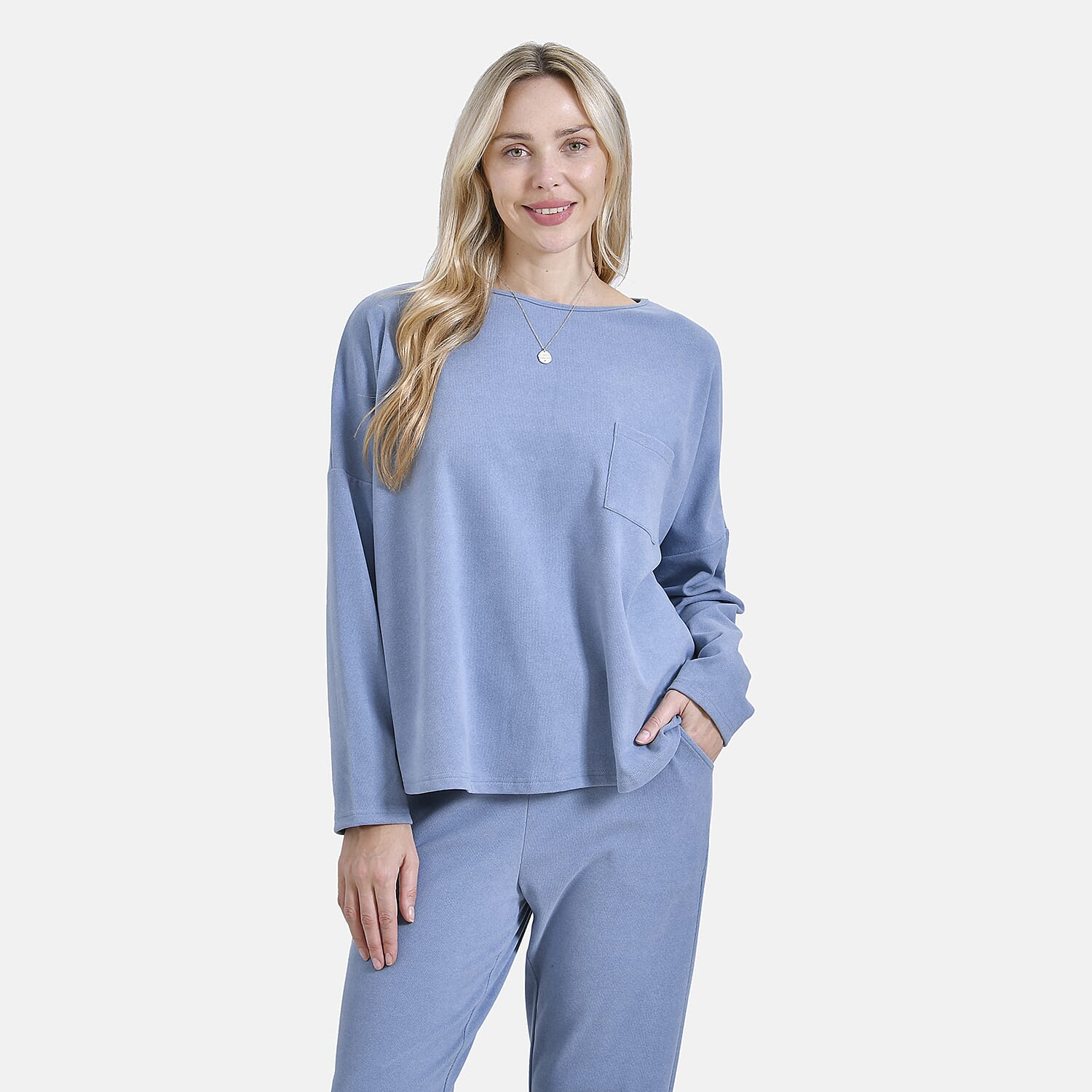 La marey Full-Sleeve with Round Neck Casual top