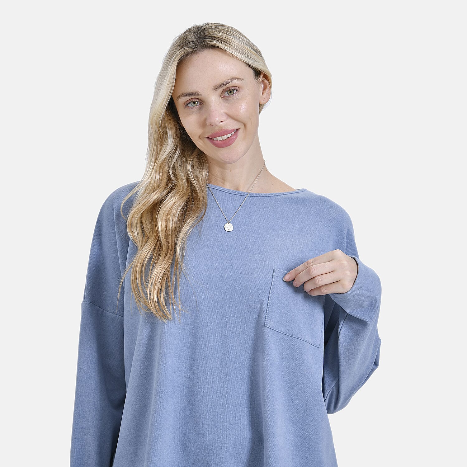 La marey Full-Sleeve with Round Neck Casual top