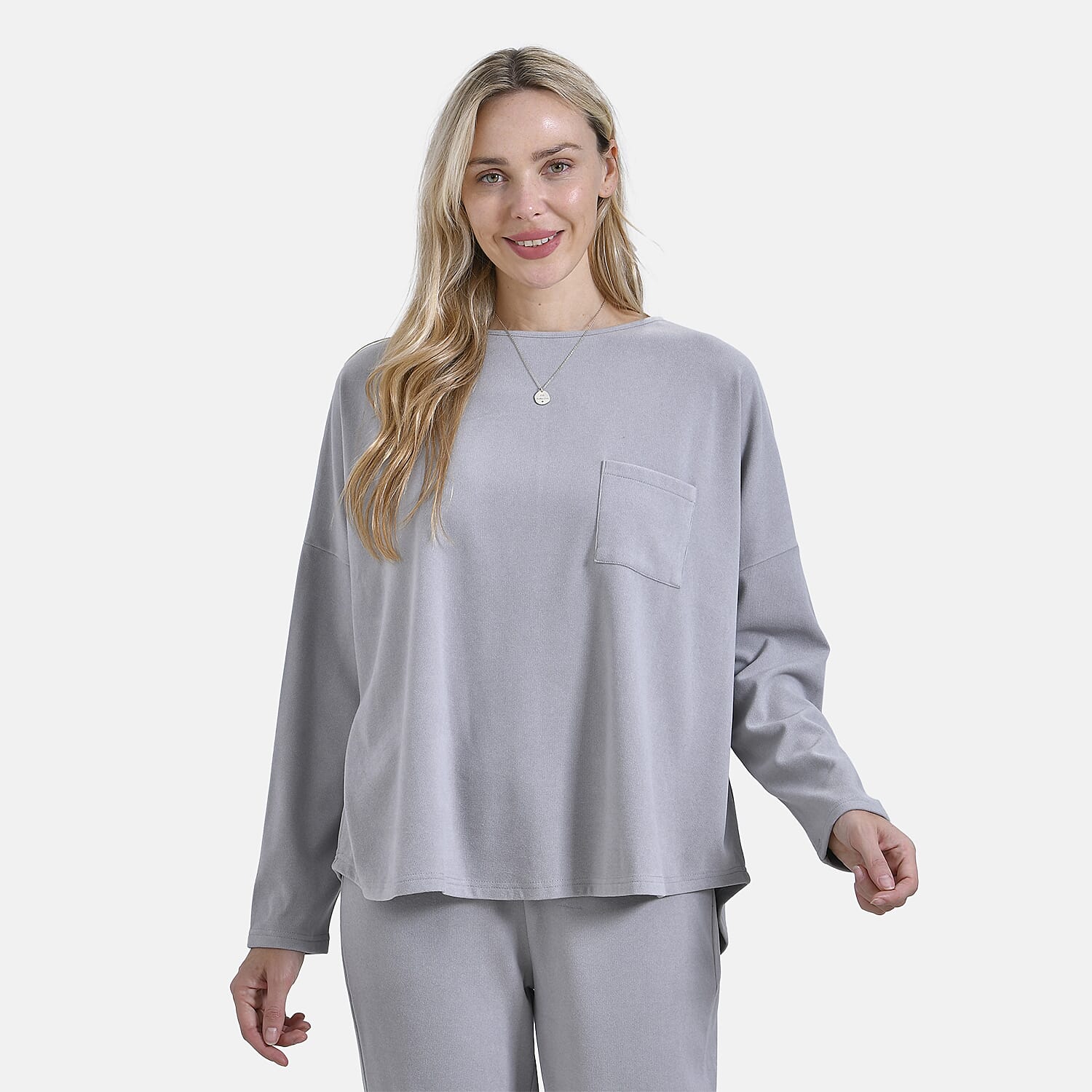 La marey Full-Sleeve with Round Neck Casual top