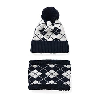 https://tjcuk.sirv.com/Products/78/4/7849935/Plush-Lined-Pom-Beanie-Hat-with-Scarf-Set-Navy_7849935_2.jpg?w=342&h=342