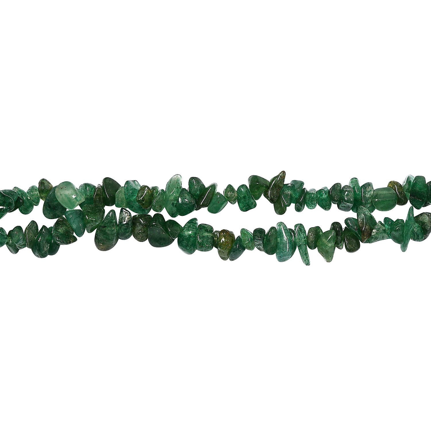Green Aventurine Stone Necklace (Size 36), 237.23 Ct.