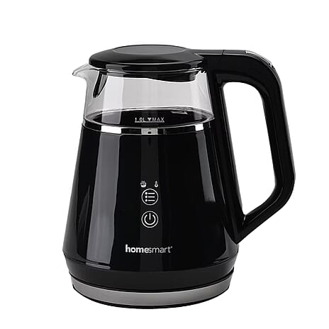 Smart Electric Kettle with Digital Display, Temperature Control - Memory Function (Power 1100W) - Black