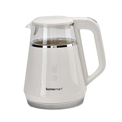 Smart Electric Kettle with Digital Display, Temperature Control - Memory Function (Power 1100W) - White