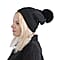 Cuff Beanie with Faux Pearl - Pink