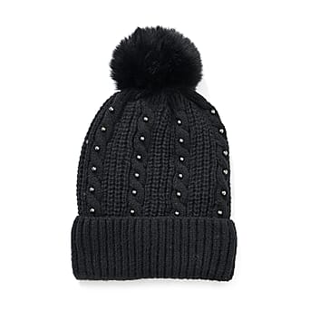 https://tjcuk.sirv.com/Products/78/5/7850113/Acrylic-Patterned-Hat-Cap-and-Earmuff-Size-22x1-cm-Black-Black_7850113_2.jpg?w=342&h=342