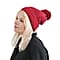 Cuff Beanie with Faux Pearl - Pink