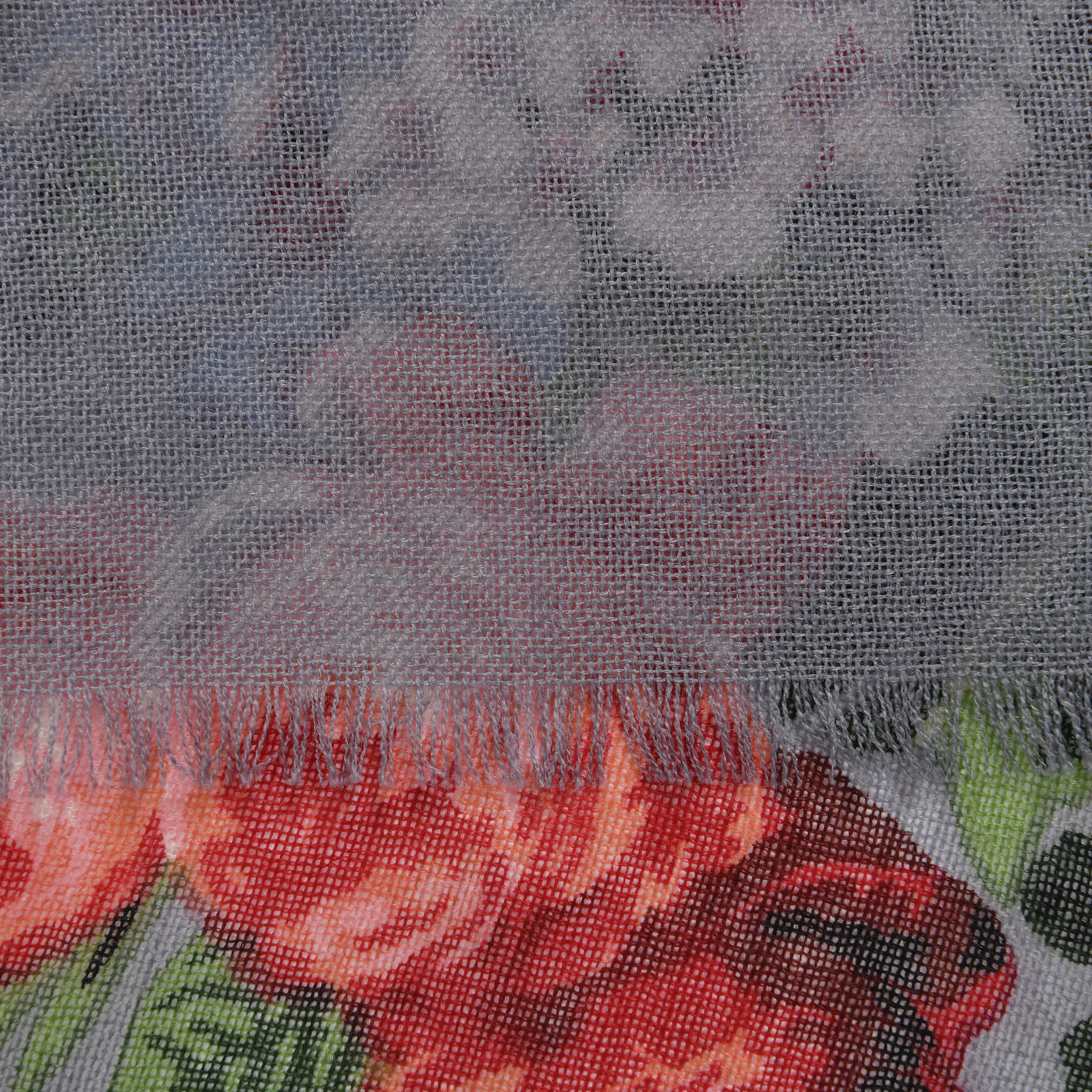 La Marey Merino Wool Printed Scarf