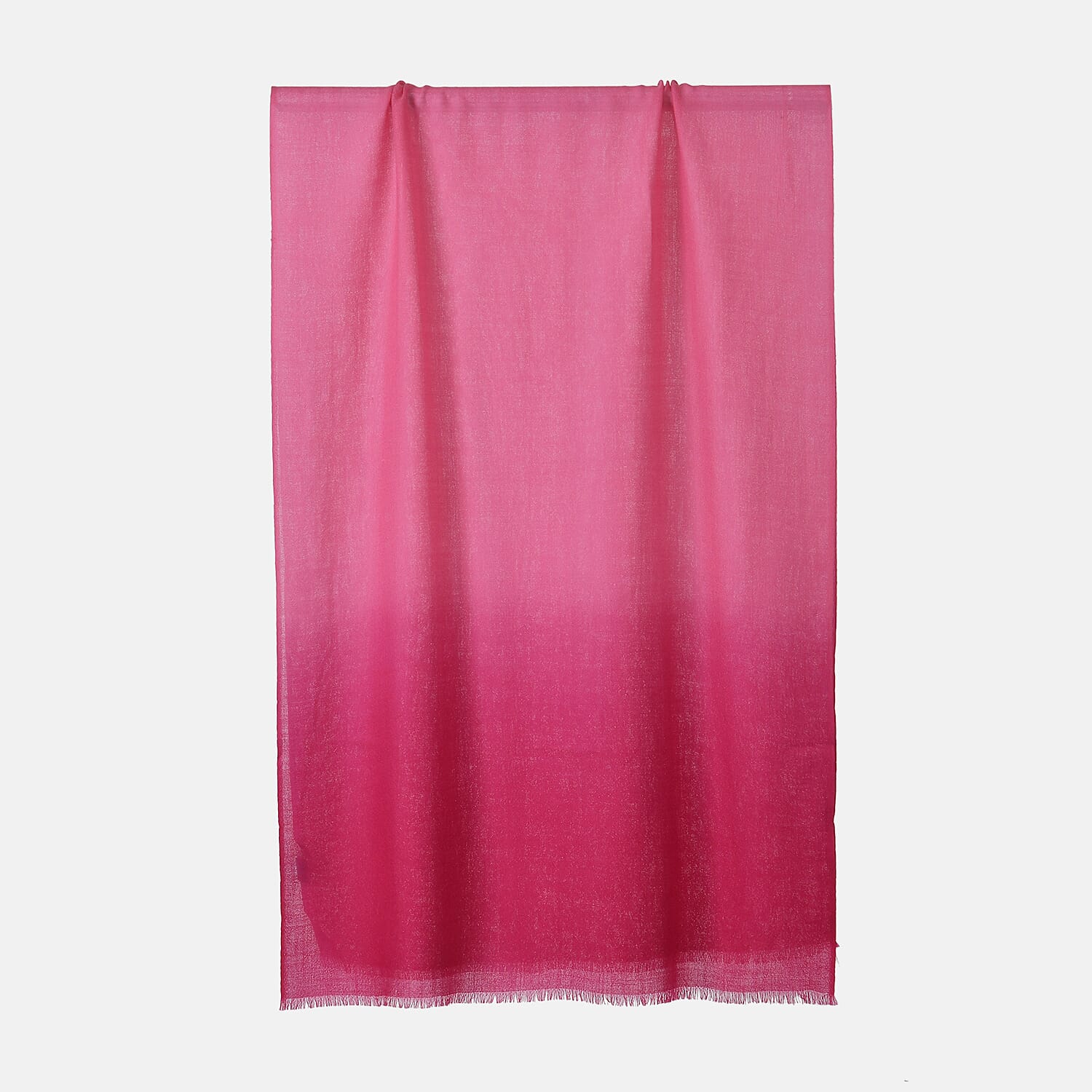 La Marey Merino Wool Printed Scarf - Pink