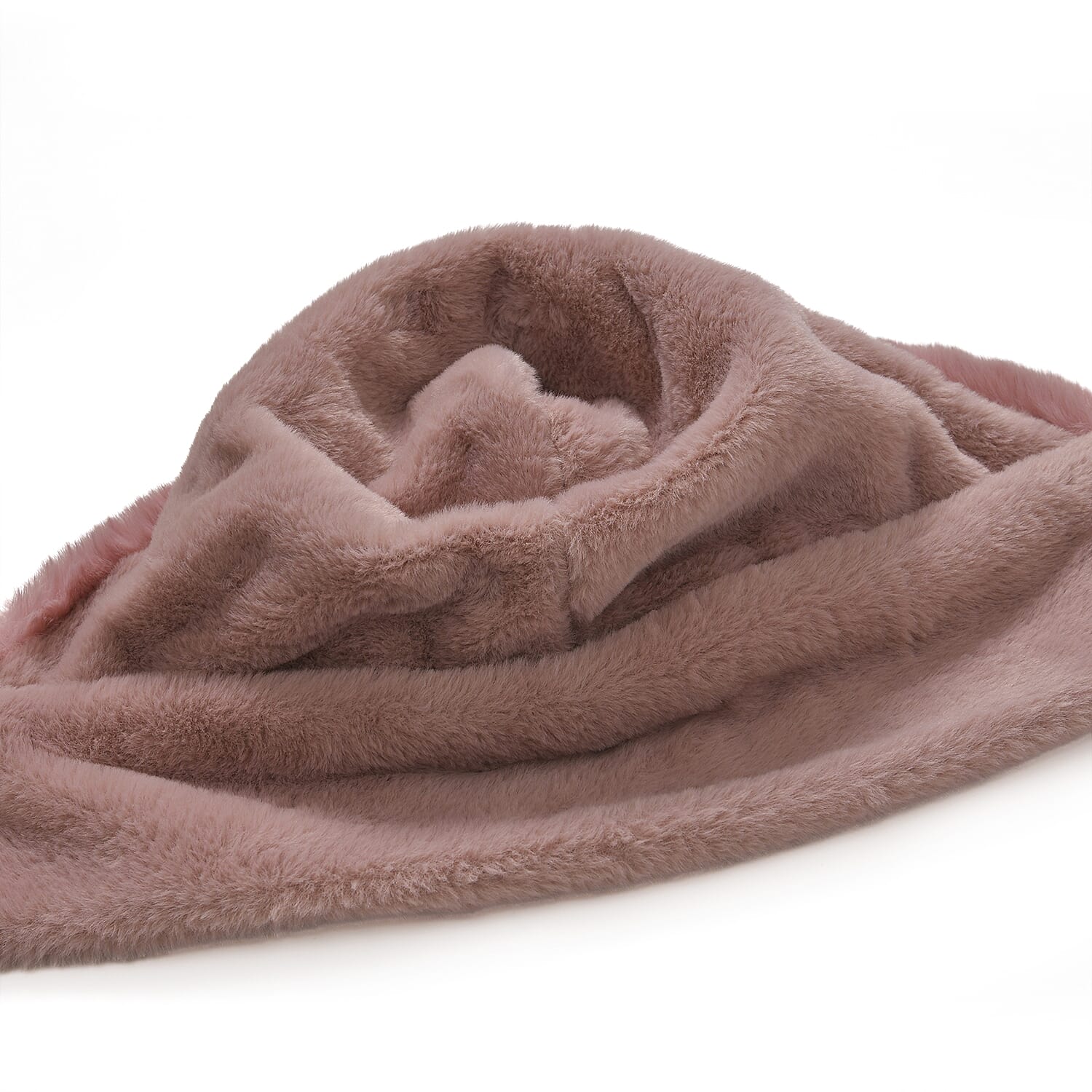 Super Soft Plush Hat and Scarf Set - Pink