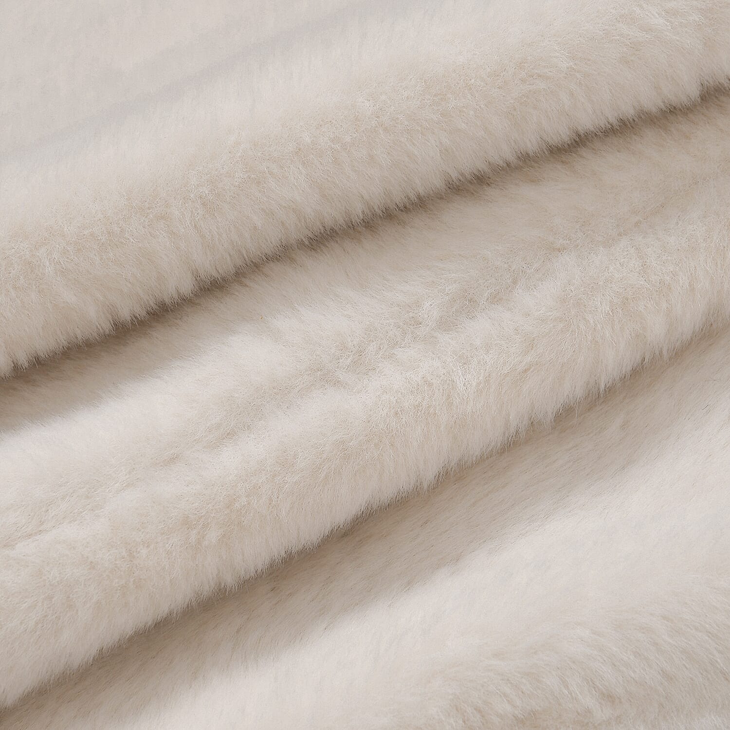 Super Soft Plush Hat and Scarf Set - Cream