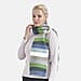 La Marey Knitted Striped Scarf