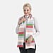 La Marey Knitted Striped Scarf