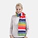 La Marey Knitted Striped Scarf