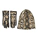 SnakeSkin Pattern Winter Gloves and Beanie Set