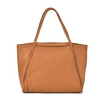https://tjcuk.sirv.com/Products/78/5/7850671/Genuine-Leather-Patterned-Tote-Bag-Size-46x19x30-cm-Tan-Black_7850671.jpg?w=342&h=342