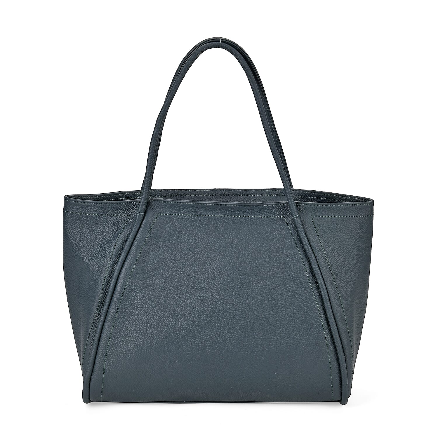 Designer Inspired- 100% Genuine Leather Oversized Tote Bag (Size 46x19x30 cm) - Teal