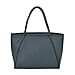 Genuine Leather Tote Bag with Piping Detailing