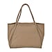 Genuine Leather Tote Bag with Piping Detailing