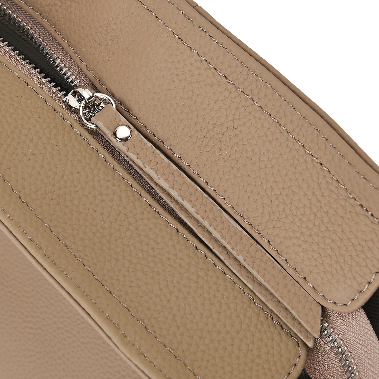 Designer Inspired- 100% Genuine Leather Oversized Tote Bag (Size 46x19x30 cm) - Beige