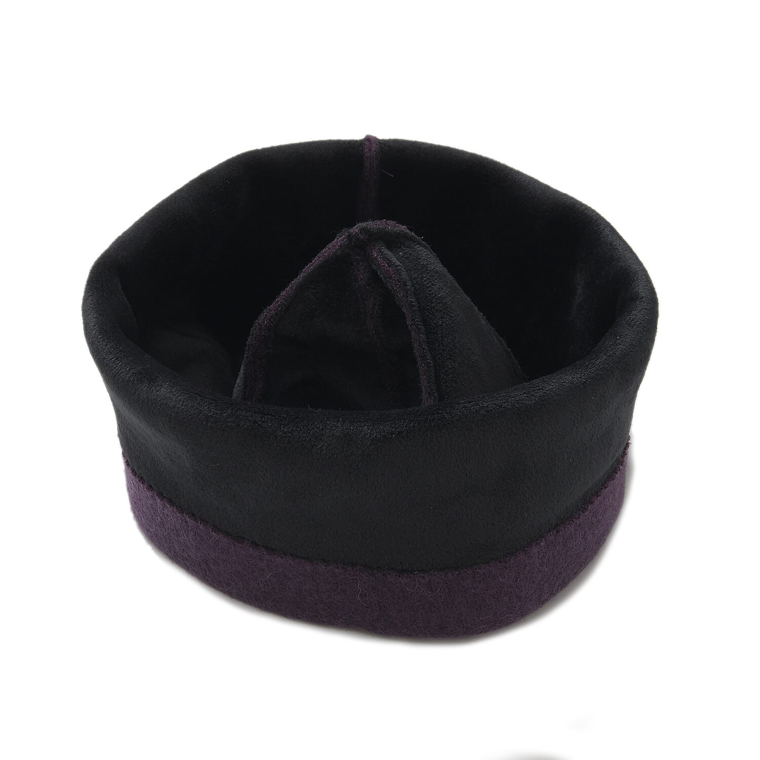 2 Piece Cashmere Set- Crystal Pattern Hat and Gloves - Purple 2 Piece Cashmere Set- Crystal Pattern Hat and Gloves - Purple