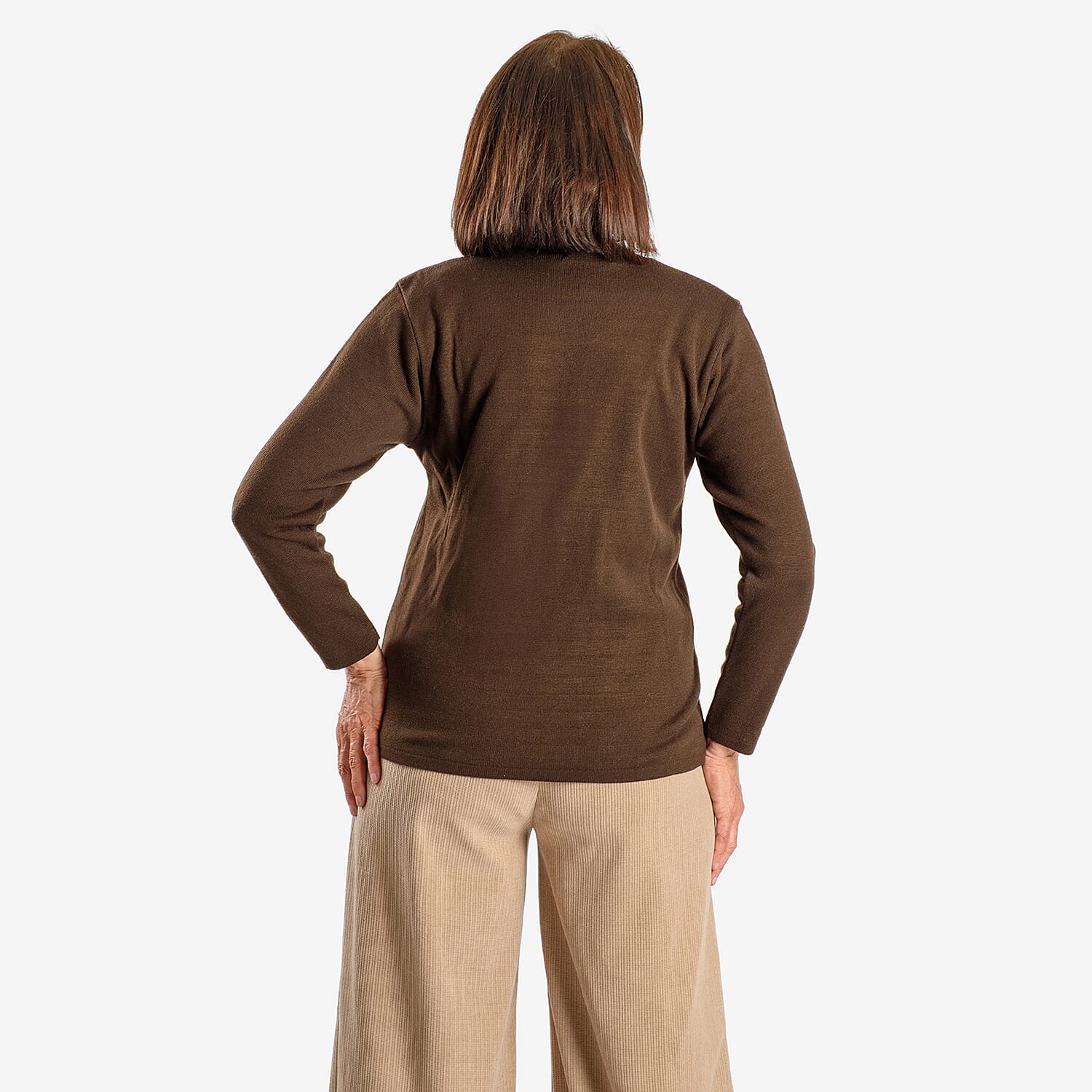 Emma Feather Printed Knitted Jumper