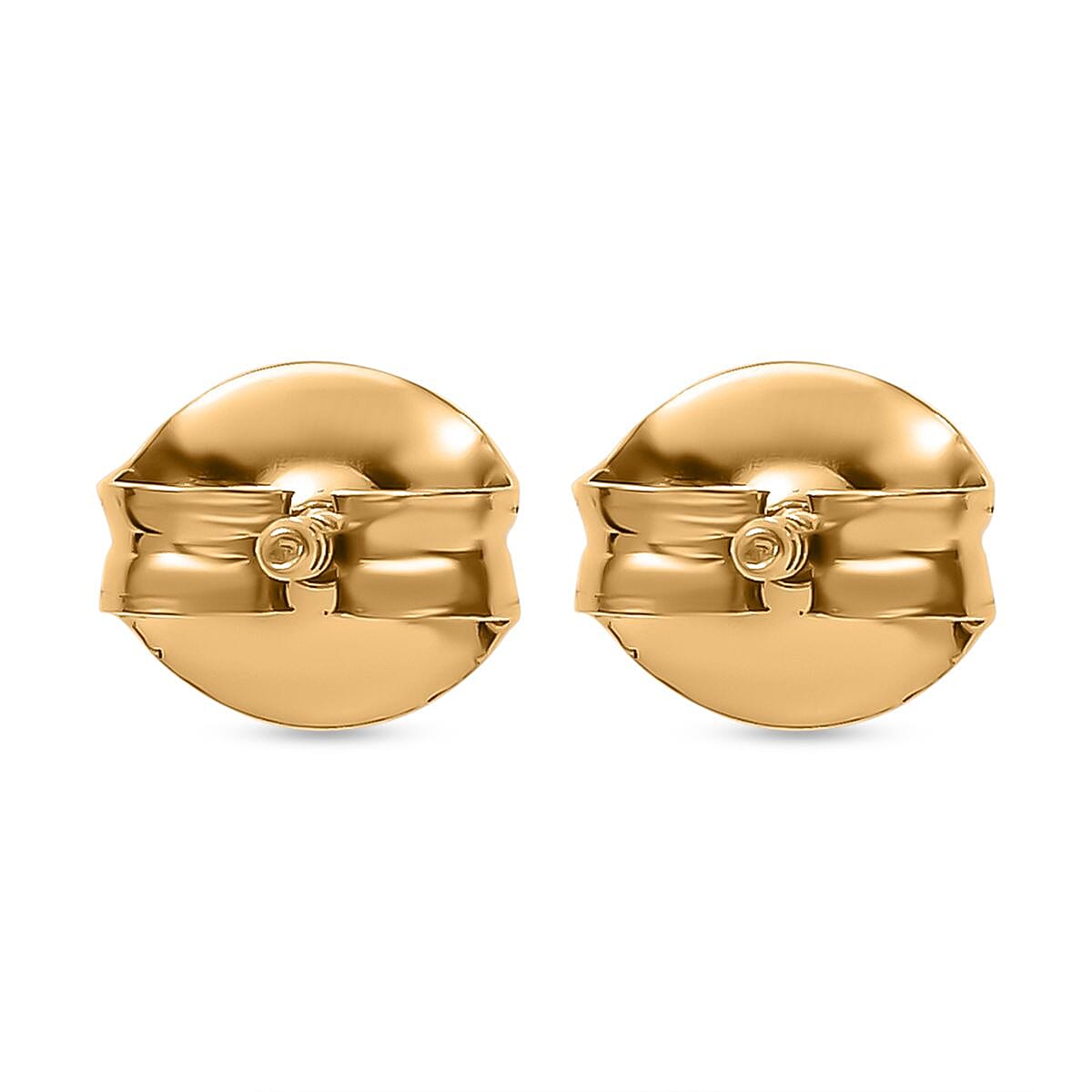 Moissanite Stud Earrings in 14K Gold Overlay Sterling Silver