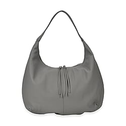 Genuine Leather Patterned Tote Bag - Green