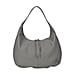 Genuine Leather Patterned Tote Bag - Grey