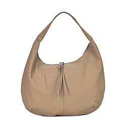 Genuine Leather Patterned Tote Bag - Green