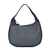 Genuine Leather Patterned Tote Bag - Grey
