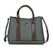 Designer Inspiration - 100% Genuine Leather Crossbody Bag with Long Shoulder Strap - Black