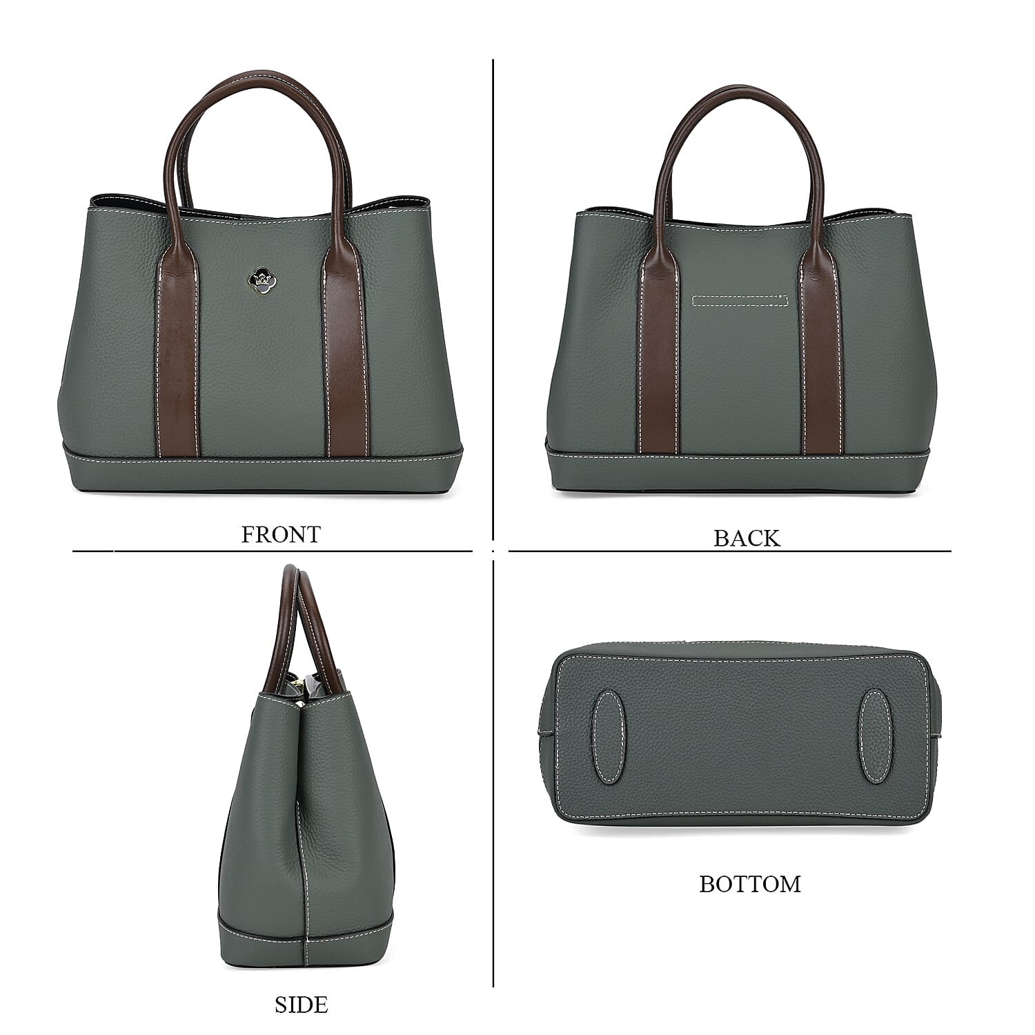 Designer Inspiration - 100% Genuine Leather Crossbody Bag with Long Shoulder Strap - Blue