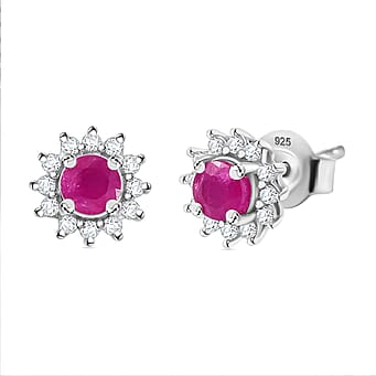 https://tjcuk.sirv.com/Products/78/5/7851045/Mozambique-Ruby-White-Zircon-Cluster-Earring-in-rhodium-Sterling-Silve_7851045.jpg?w=342&h=342