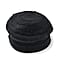 Rabbit Fur Wool Blend Pearl Beaded Beret Cap