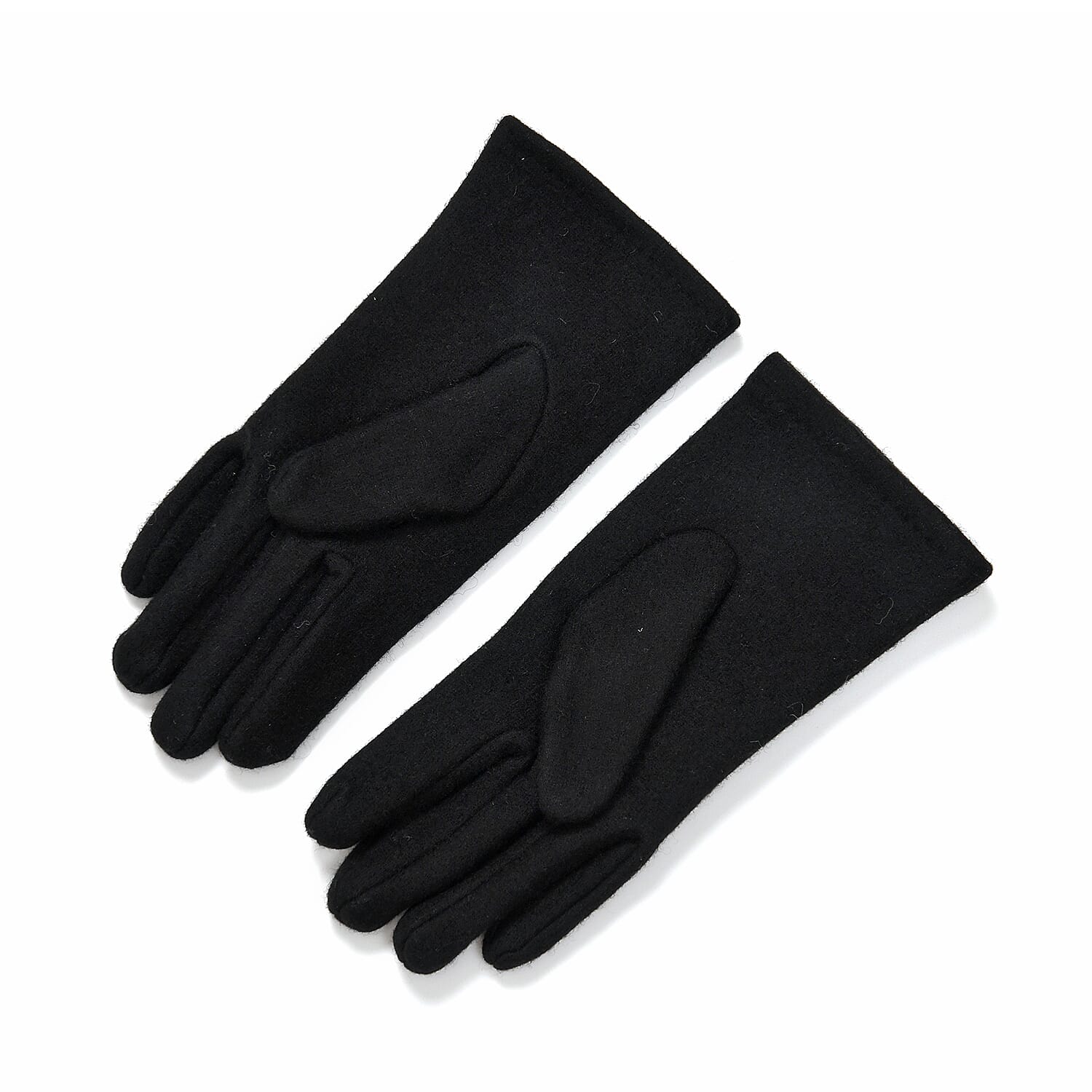 Closeout Deal - 2 Piece Set - Cashmere Diamond Pattern Hat & Gloves - Black Closeout Deal - 2 Piece Set - Cashmere Diamond Pattern Hat & Gloves - Black
