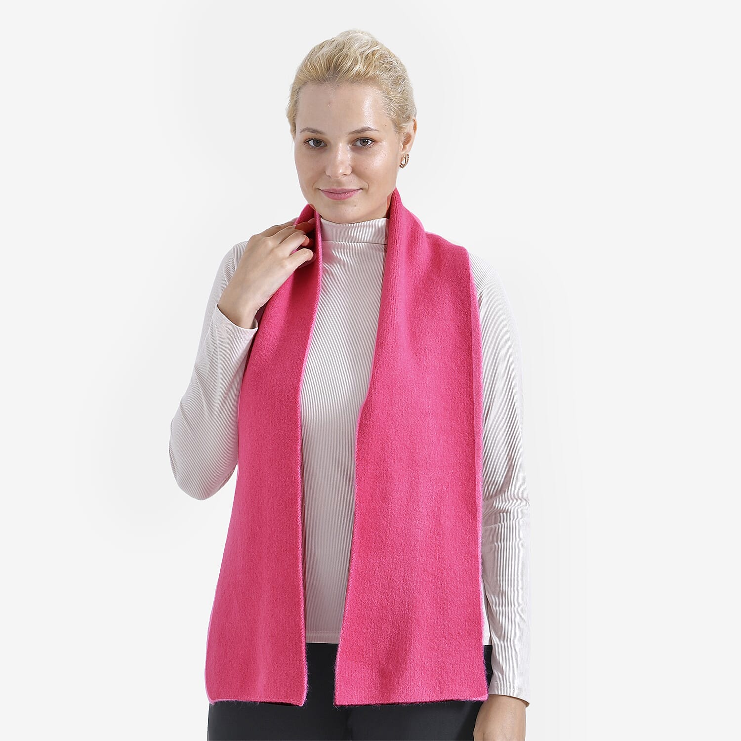La Marey Plain Scarf (One Size) - Red La Marey Plain Scarf (One Size) - Red