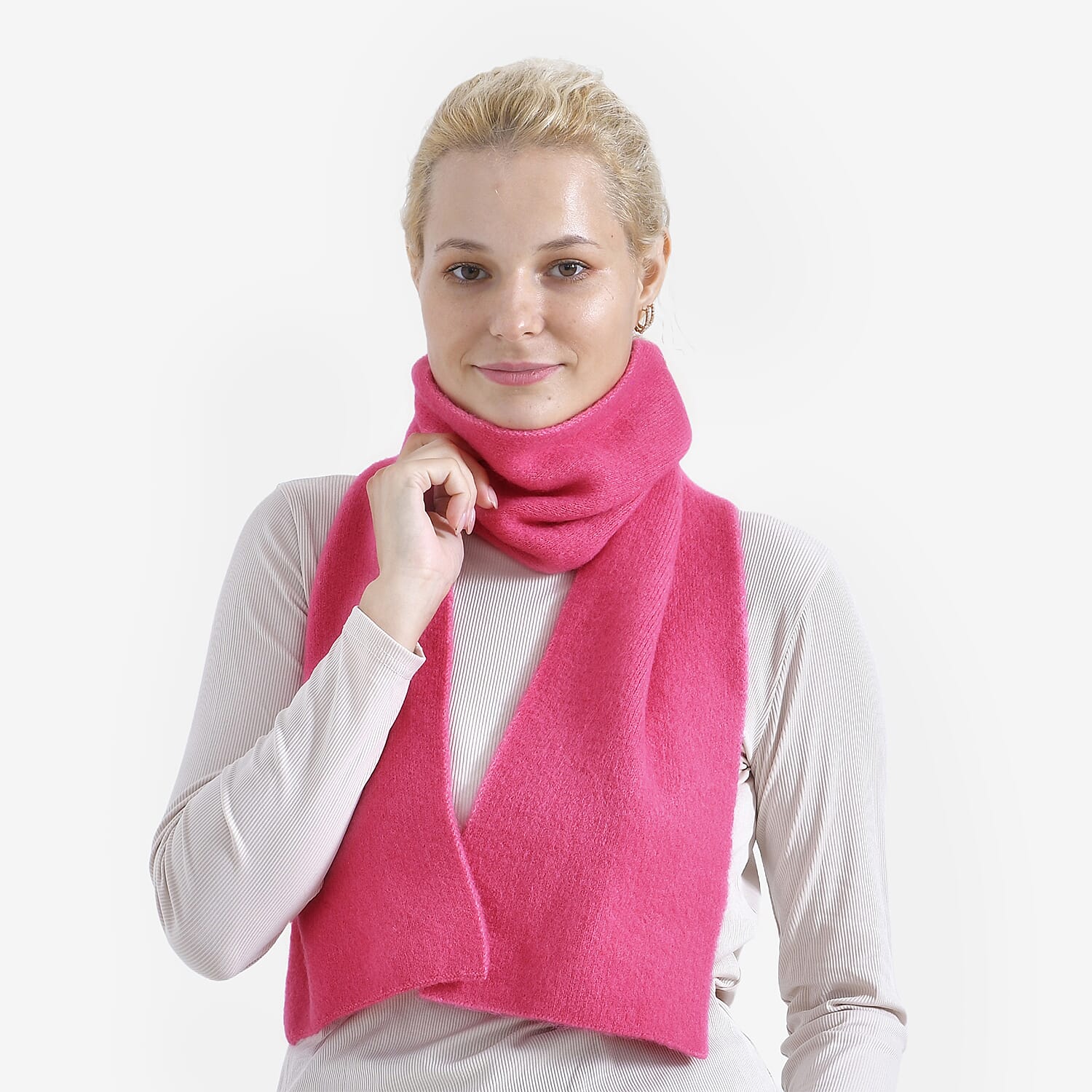 La Marey Plain Scarf (One Size) - Red La Marey Plain Scarf (One Size) - Red