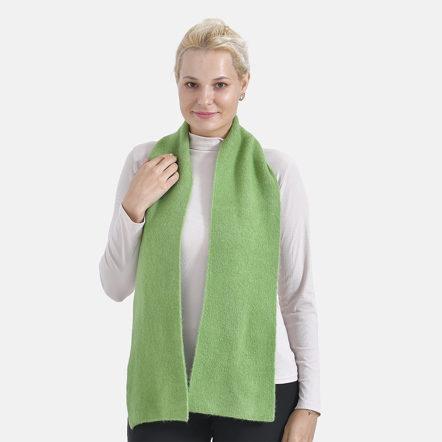La Marey Plain Scarf (One Size) - Green