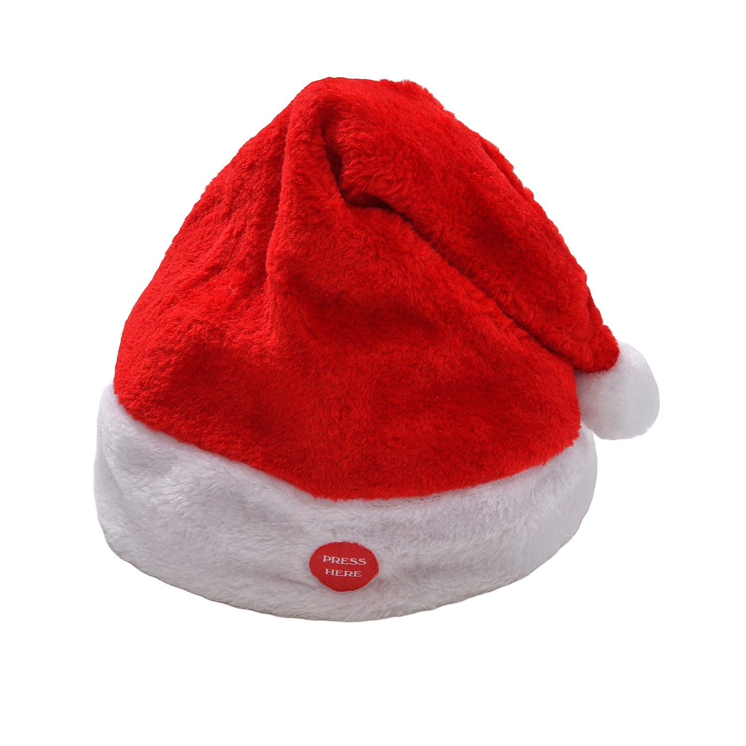 New Arrivals- Stuffed Dancing Xmas Hat (3xAA Battery not inc.) - Red & White
