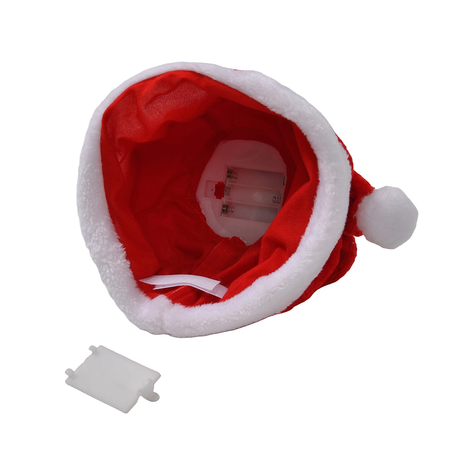 New Arrivals- Stuffed Dancing Xmas Hat (3xAA Battery not inc.) - Red & White