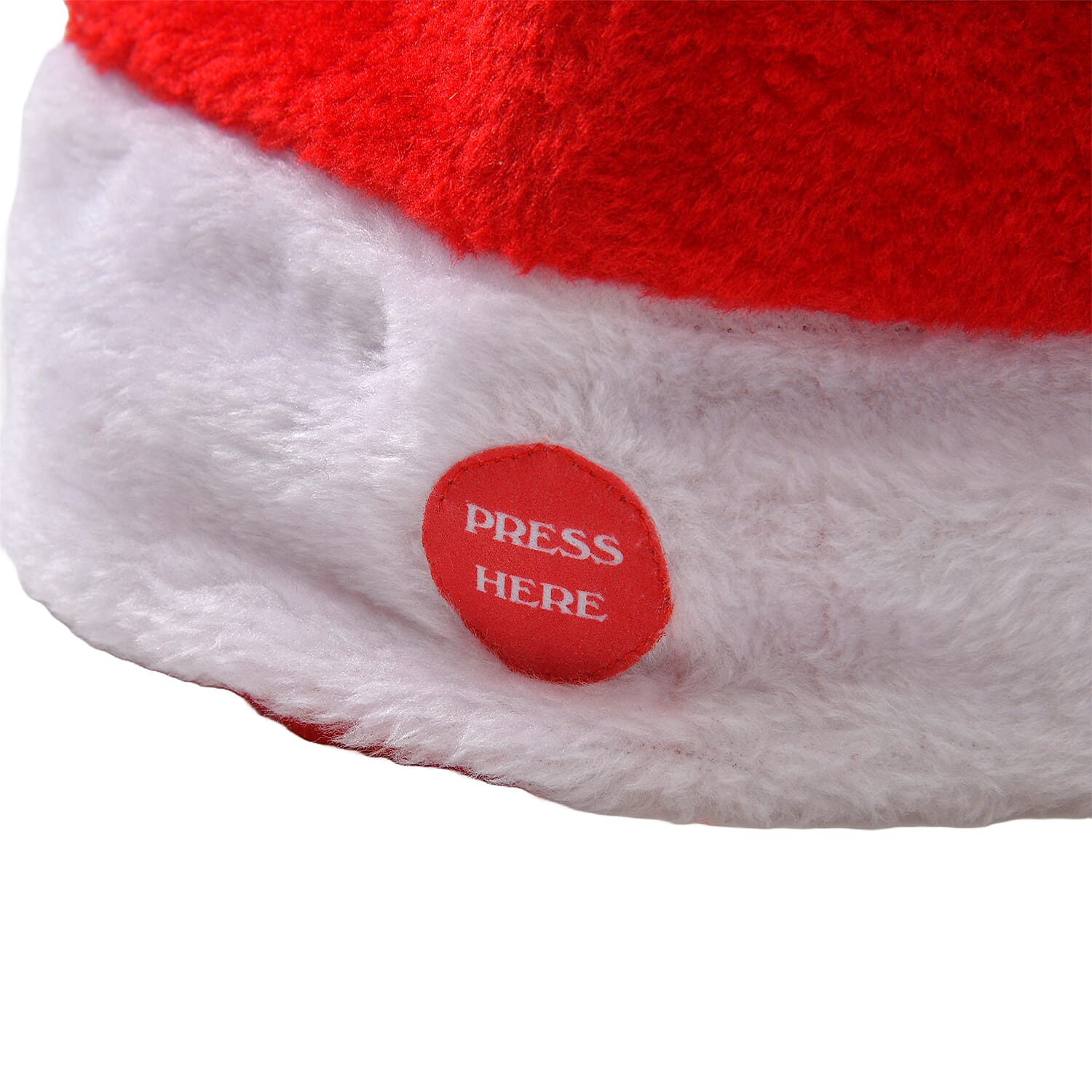 New Arrivals- Stuffed Dancing Xmas Hat (3xAA Battery not inc.) - Red & White