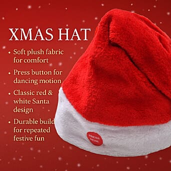 https://tjcuk.sirv.com/Products/78/5/7851255/Stuffed-Dancing-Christmas-Hat-Red-White-Festive-Motion-Hat-Battery-Ope_7851255_2.jpg?w=342&h=342