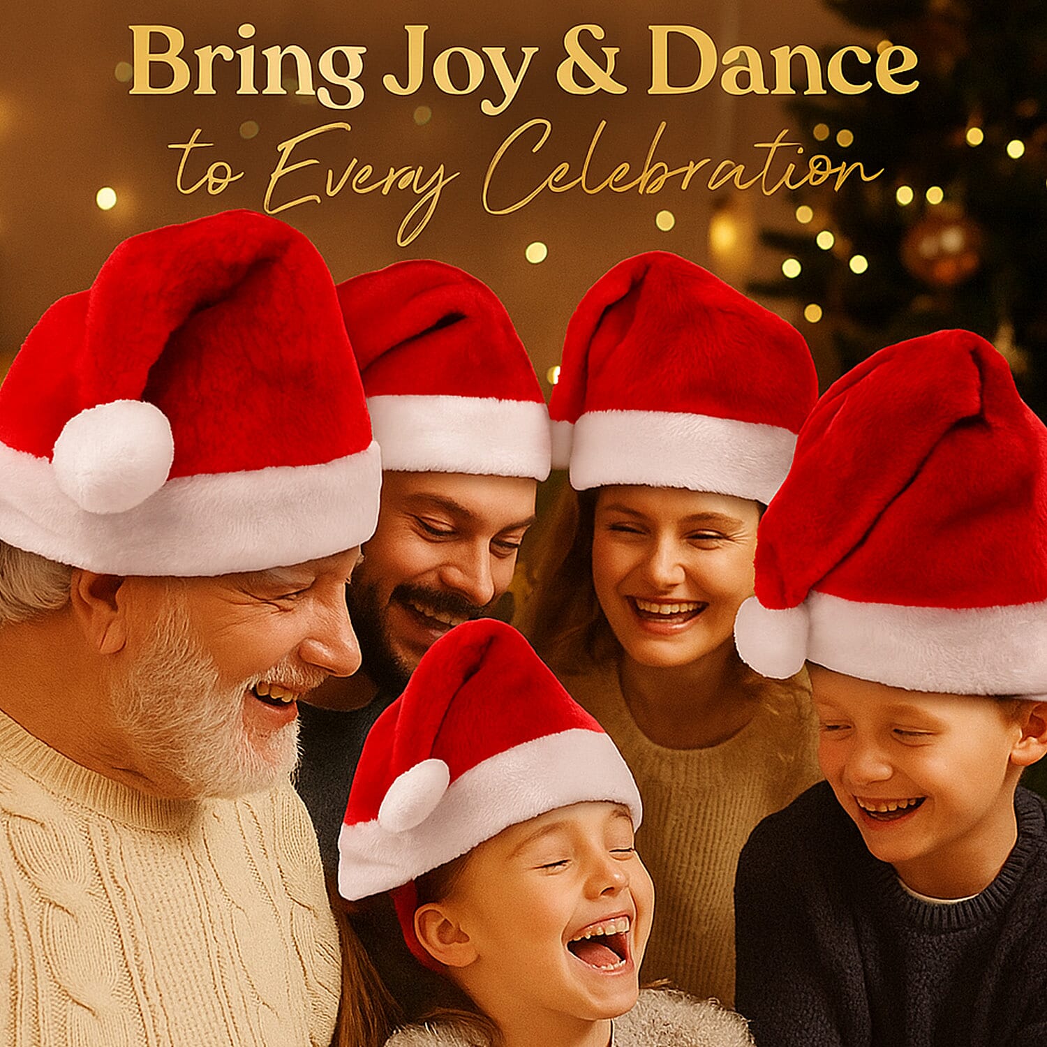 New Arrivals- Stuffed Dancing Xmas Hat (3xAA Battery not inc.) - Red & White