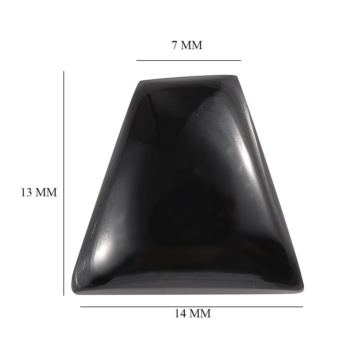 Black Spinel Taper Baguette 14x13x7 mm